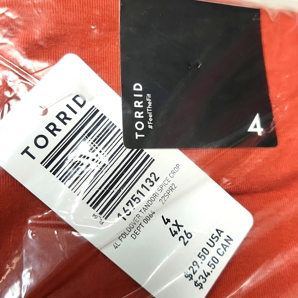 ❤️NWT VINTAGE TORRID LEGGING - FOLDOVER - CROP - HIGH WAIST - PREMIUM OPAQUE - Picture 11 of 12